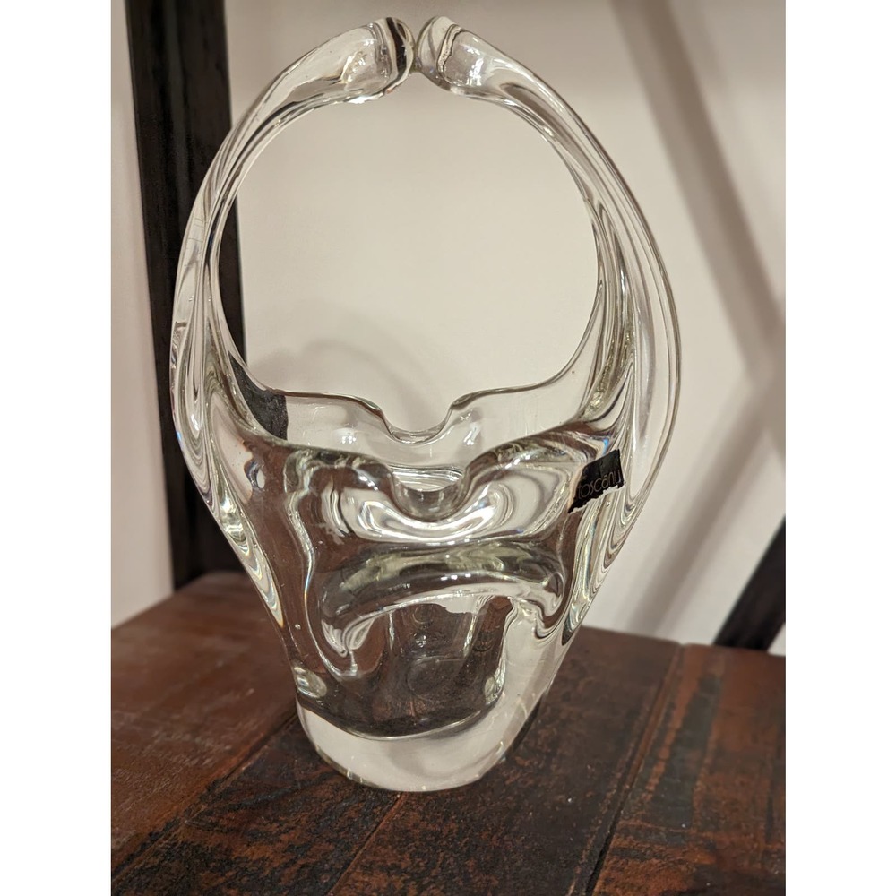 Vintage Toscany Hand Blown Glass Baskett